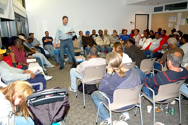 Joey Gentempo with large group